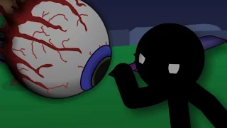 Stickman vs Eye of Cthulhu - Terraria Animation (Original Version)