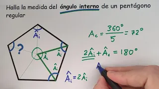 Ángulo interno de un Pentágono regular