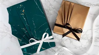 Fan Pleats Gift Wrapping