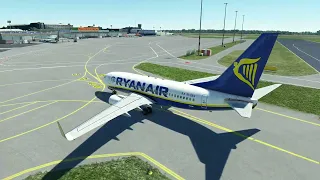MSFS2020-Landing Bremen (EDDW)-Ryanair737-RWY27