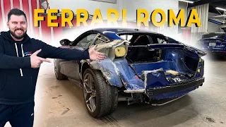 REBUILDING WRECKED 2022 FERRARI ROMA THAT THE INSURANCE COULDN'T