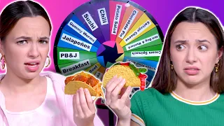 Mystery Wheel Taco Challenge - Merrell Twins