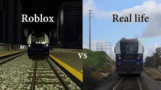 Californian train Roblox vs Real life - Part 1