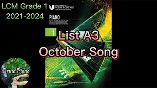 LCM Grade 1 (2021-2024), List A3: October Song