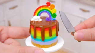 Wonderful Miniature Rainbow Cake Decorating | Awesome Miniature Mousse Cake Recipe | Tiny Cakes
