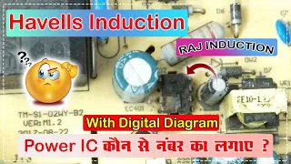 Havells induction me power ic kon se number ka lagay || Raj Induction ||