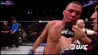 After fight Nate diaz vs Conor Mcgregor showing respect each other ❤️