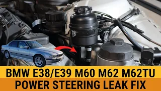 How to Replace Power Steering Hose on BMW E38 M60/M62/M62TU Engine- Step by Step Guide DIY 740i 540i