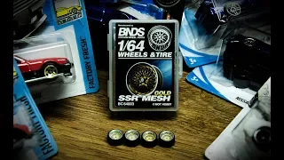 1:64 SSR Mesh Custom Hot Wheels alloy wheel unboxing and review