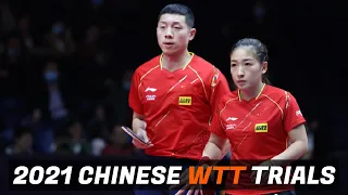 Xu Xin/Liu Shiwen vs Zhou Kai/He Zhuojia | 2021 Chinese WTT Trials and Olympic Simulation (Group)