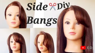 Easy DIY / How to cut Side Bangs/ Flequillo de Lado/ Frange Latérale