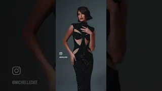 CLOSE UP OF MICHELLE MARQUEZ DEE PHILIPPINES EVENING GOWN IN MISS UNIVERSE 2023 PRELIMINARY 🇵🇭