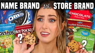 NAME BRAND vs GENERIC SNACKS Taste Test... Which one is ACTUALLY better??