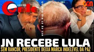 Live do Conde! JN recebe Lula: sem rancor, presidente deixa marca indelével da paz