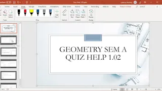 1 02 Quiz Help - Measuring Length & Angles (Geometry)