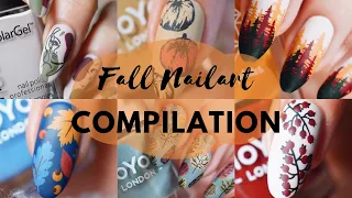 Fall Nailart COMPILATION   ||   11 easy RELAXING fall designs