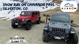 Snow Run on Cinnamon Pass - Silverton, CO