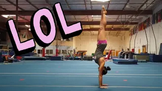 THE ADVENTURES OF PENG PENG | FIRST TIME DOING GYMNASTICS... AGAIN LOL