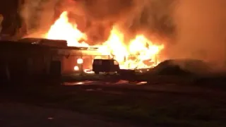 Пожежа біля кондитерської фабрики