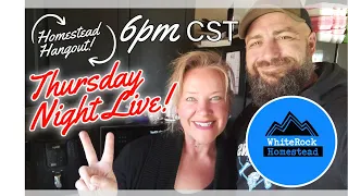 THURSDAY NIGHT LIVE! tiny house homesteading how to DIY vlog gardening debt free