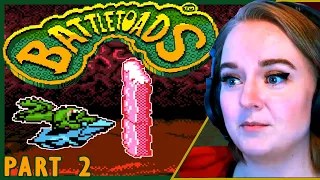 BATTLETOADS 1991 - Turbo Tunnel Further And Further - Part 2 (First Playthrough)