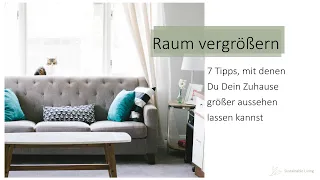 Wie Du Deine kleine Wohnung größer wirken lassen kannst - Teil 1 I Wohnen & Einrichten I Marie Mandt