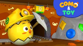 Como | Mining play | Learn colors and words | Cartoon video for kids | Como Kids TV