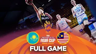 Kazakhstan v Malaysia | Full Basketball Game | FIBA Women's Asia Cup 2023 - Division B