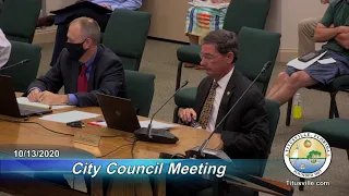 City Council Meeting — 10/13/2020 - 6:30 p.m.