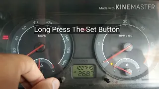 How to change car meter reading.Trip A and Trip B.Change odometer reading