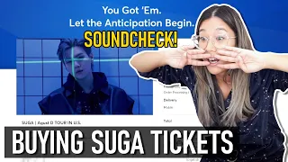 Buying SUGA AGUST D Concert Tour Tickets | VIP SOUNDCHECK