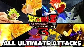 Dragon Ball Z: Budokai Tenkaichi 3 HD - All Ultimate Attacks [1080p]