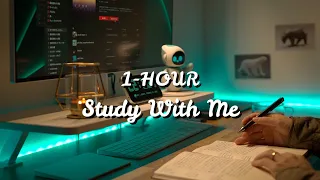 1-Hour Study with Me / 1時間一緒に勉強しましょう✏️ / 勉強動画 / Relaxing Lo-Fi / DAY7