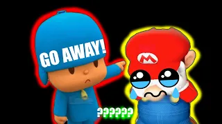 11 Pocoyo & Mario - Go Away - Crying Sound Variations in 37 Seconds | BEST Sound Variation Video