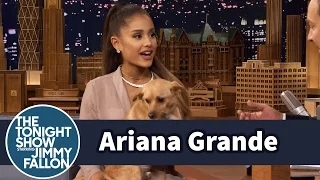 Ariana Grande Shows Off Her Winking Dog Toulouse and Sassy Nonna