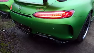 Mercedes Benz AMG GT R cold startup and Rev sound