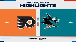 NHL Highlights | Flyers vs. Sharks - December 29, 2022