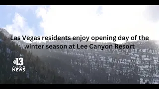 Las Vegas residents enjoy opening day of the winter season at Lee Canyon Resort