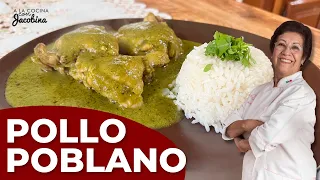 Como hacer pollo con salsa de chile poblano