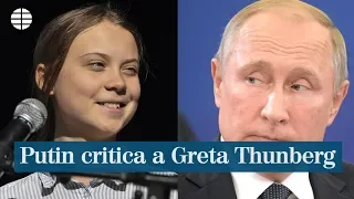 Putin critica el discurso de Greta Thunberg