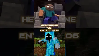 Herobrine Vs Entity 606 #shorts #herobrine #viral