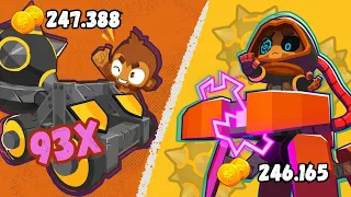 Tier 4 VS Degree 1 Paragons (Same Price Comparison) | BTD6