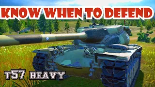 T57 heavy know when to defend || World of Tanks Console PS4 XBOX Mercenaries