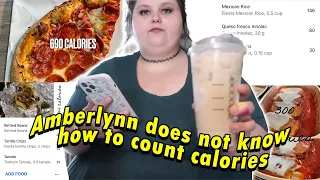 Amberlynn does not know how to count calories