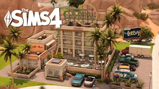 🦩🌴Oasis Springs Motel | Sims 4 Stop Motion Build | NO CC