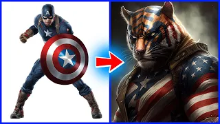 SUPERHEROES but TIGERS 💥  All Characters (Marvel & DC)