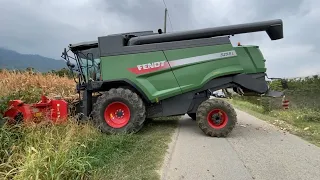 Trebbiatura Mais 🌽 con Fend 5255L Az.Luca Barbero Dronero Essicatoio Barale Caraglio c/o Armando