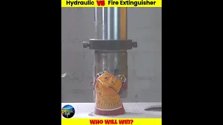 Hydraulic Press Vs Fire Extinguishers Of Different Countries #shorts #uniqueexperiement #whatif