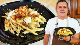 PASTA CREMA di PISTACCHIO e GUANCIALE - Ricetta CREMOSA e SAPORITA