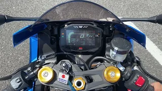 GSX-R1000R空ぶかしが鋭過ぎて笑顔に☺️@SUZUKI WORLD